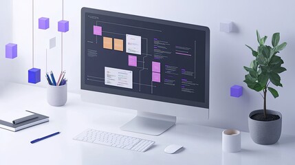 Poster - AI-based project management tools enabling teams to collaborate, plan, and execute projects efficiently, improving productivity and strategic outcomes through intelligent automation. 