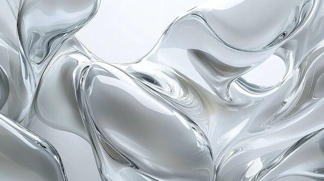 Abstract Gradient Glass Morphism Background - White Theme