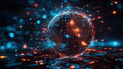Poster - AI-driven virtual collaboration tools improving team dynamics, facilitating communication, and boosting efficiency in remote business environments for global companies.