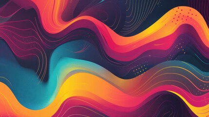 Poster - abstract background with dynamic effect. modern pattern. vector illustration for design