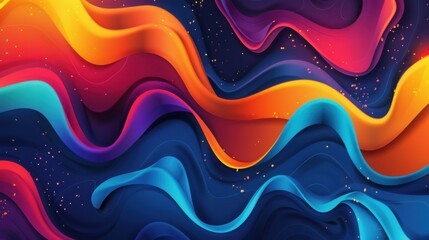 Poster - Abstract background with dynamic effect. Modern pattern. Vector illustration for design