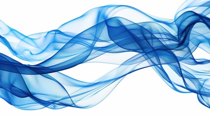 Poster - abstract blue background isolated on white background