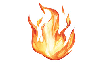 Wall Mural - Isolated Fire Flames Illustration