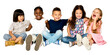 © Rawpixel.com - Children sitting together png sticker, transparent background