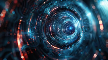 Aufkleber - abstract science futuristic background