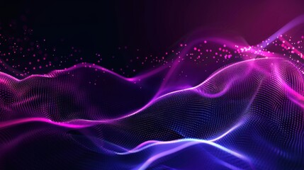 Aufkleber - Abstract technology particles lines mesh background. Vector abstract graphic design banner pattern background web template. copy space for text