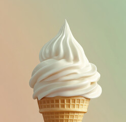 Wall Mural - soft frozen yogurt ice cream