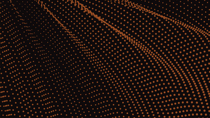 Black orange halftone abstract background for backdrop or presentation