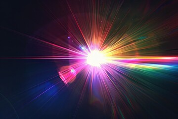 Wall Mural - create high quality images with lens flare effects for overlays.