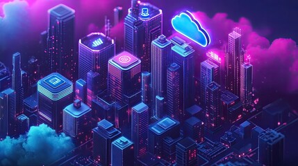 Poster - Next-gen business tools that incorporate AI and cloud computing for scalability, increased productivity, and the seamless integration of innovative solutions in modern business environments.