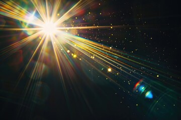 Wall Mural - create high quality images with lens flare effects for overlays.
