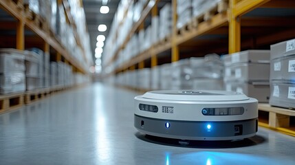 Poster - Smart robotics in warehouses improving inventory management and shipping efficiency