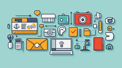 Poster - Smart technologies enabling efficient digital marketing strategies, business scaling, and real-time analytics to drive growth and improve customer engagement in modern enterprises
