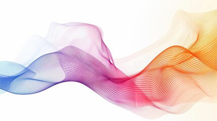 Poster - business background lines wave abstract stripe design isolated on white background