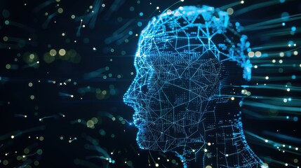 Poster - Businesses use artificial intelligence and deep learning technology to analyze automated data and showcase it through text