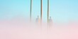 © Ryzhkov - Surreal Misty Morning Human Silhouettes Amidst Soft Pastel Fog