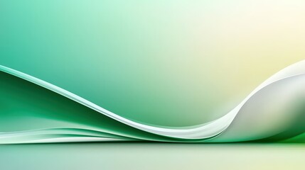 Poster - A smooth transition from light mint green to dark forest green, creating a serene gradient background, resembling plain paper with no patterns.