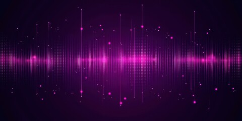 Poster - Purple background with a purple line with dots on it