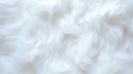 Poster - Soft White Fur with Intricate Texture Details - Luxurious and Gentle Visual Style
