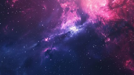 Poster - colorful, stars and space background, panorama universe wallpaper panorama