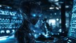 © jaru - Futuristic AI humanoid in a high-tech control room