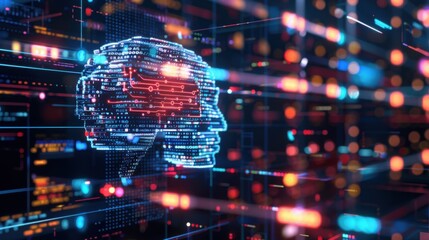 Poster - data analysis science and big data with ai technology to help and support work for chat ai, generate