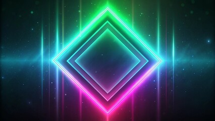 Wall Mural - create a minimalist background featuring neon-inspired colors. combine black with bright accents lik