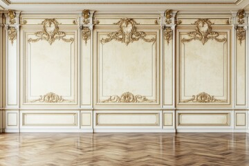 Canvas Print - A beige-colored wall paired with a wooden floor creates a perfect setting for photography.