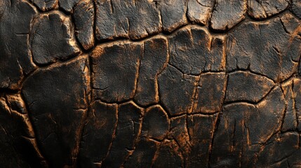Poster - Close-Up of Elephant Hide Texture Showcasing Intricate Patterns and Natural Colors Ideal for Artistic and Design Projects