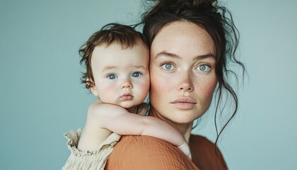 explore the profound bond of motherhood with a captivating image showcasing a nurturing embrace, as 