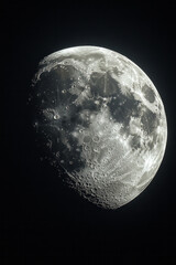 Poster - The phases of the moon transitioning seamlessly in a circular timeline,