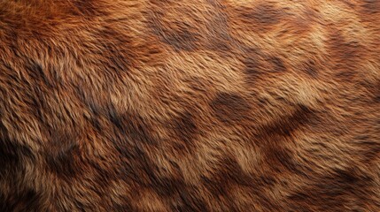 Poster - Close-up of Wild Cat Fur Showing Rich Texture and Natural Patterns in Warm Tones Ideal for Nature and Animal-themed Projects