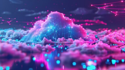 Poster - Futuristic network of cloud computing and blockchain technology