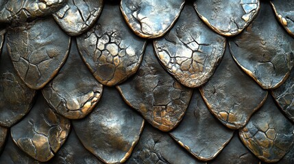 Poster - detailed close-up of textured snake skin showcasing intricate patterns and colors, ideal for art, di