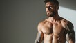 ©  lukaPixMedia - This portrait captures a muscular man with a chiseled physique, showcasing the dedication to fitness and strength training, illuminated by soft, dramatic lighting for emphasis.