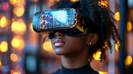 Poster - Exploring virtual reality through immersive experiences in a vibrant urban setting