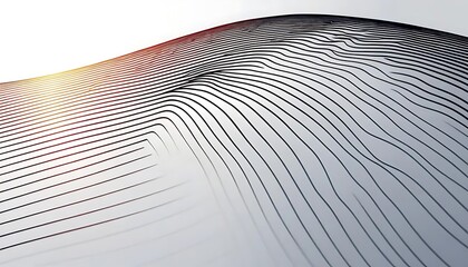 Poster - Abstract Wave Pattern of Parallel Lines in Motion
