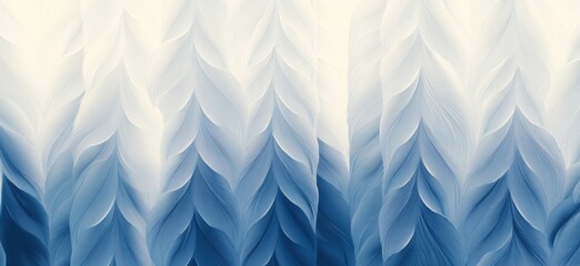 Poster - Abstract blue and white wave pattern design with flowing textures and gradients, creating a serene and calming visual effect, copy space for text