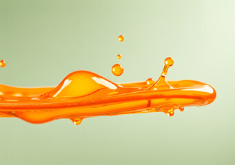 Orange juice splash isolated