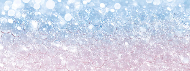 Poster - Bubbles in soft pastel colors create dreamy, ethereal atmosphere