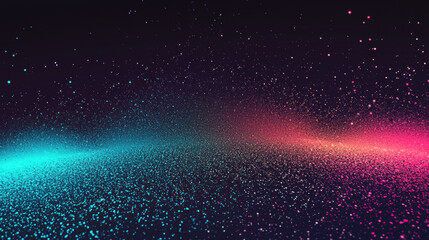 Poster - Smooth gradient with glowing transitions from deep blue to pink hues
