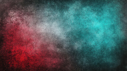 Poster - Abstract gradient design with smooth transitions from red to teal
