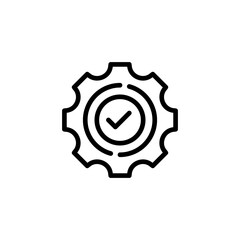 Poster - Quality Control Line Icon. linear style sign for mobile concept and web design. Outline vector icon.