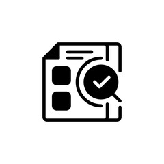 Poster - Audit Checklist Line Icon. linear style sign for mobile concept and web design. Outline vector icon.