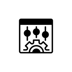 Poster - Control Panel Line Icon. linear style sign for mobile concept and web design. Outline vector icon.