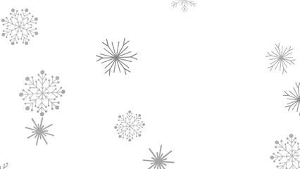 Wall Mural - Sparkling Snowfall: Dynamic 3D Illustration of Falling Christmas Snowflakes