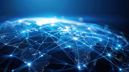 Poster - Global network background 