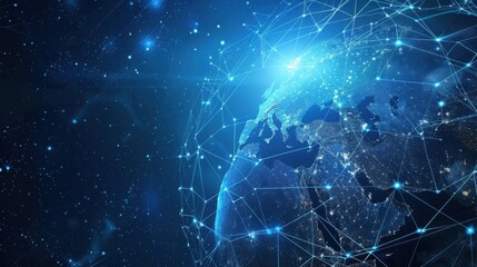 Poster - Global network background 