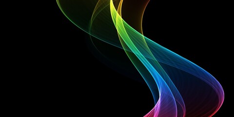 Poster - Abstract colorful background, color flow liquid wave for design brochure, website, flyer