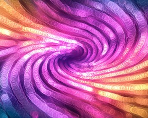 Poster - Swirling Colorful Lights with Soft Bokeh Effect in Vibrant Pink and Purple Tones
